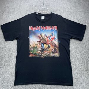 Iron Maiden The Trooper Shirt Mens Large Black Short Sleeve Graphic Tee T-Shirt